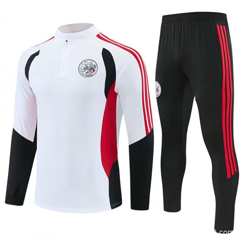 Ajax Football Training Suit Half Zip Long Sleeve Tracksuit Adult Kids Winter