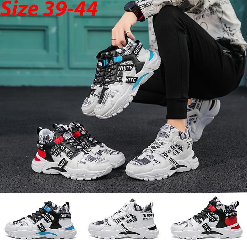Buy Men's Sneakers Outdoor Fashion Clunky Sneaker High Top Shoes