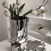 Minimalist Electroplated Ceramic Vase Elegant Hydroponic Flower Pot  Entrance Ornament