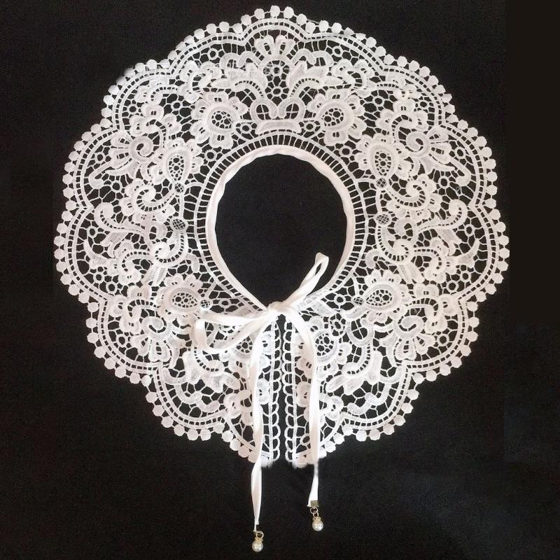 1pc False Collar Shoulder Wrap Dickey Collar Detachable Collar For Women dress Embroidery Collar Lace Collar Sweater Collar