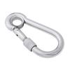 316 Stainless Steel Carabiner Spring Snap Hook with Eyelet Outdoor Camping