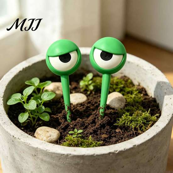 Reusable Planter Stakes 3D Printed Funny Eye Plant Stakes, Cartoon Garden Stake, Whimsical Indoor Fun Art for Potted Flowers Decor, Novelty Flower Pot