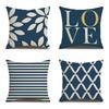 Push Pillowcase Creative Wave Striped Cushion Cover