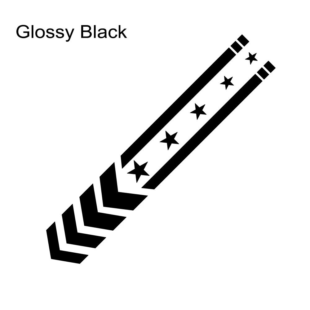 Motorcycle Fender Sticker Star Arrow Stripes Front Fairing Vinyl Decals Waterproof Decor Motorbike Safety Driving Accessories