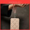 Pvc Luxury Crystal Phone Chain With Beaded Wrist Strap For Men And Women