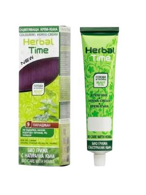 Aubergine Färbecreme-Henna Farbton Nr.. 9 Aubergine