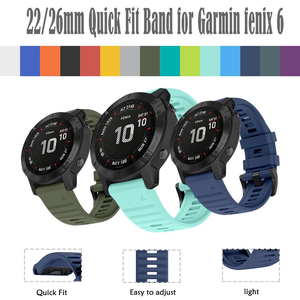 22/26mm Quick Fit Band for Garmin Fenix 6/Fenix 8 Pro 47/51MM Waterproof and Sweatproof Sports Watch Strap for 22/26mm Quick Fit