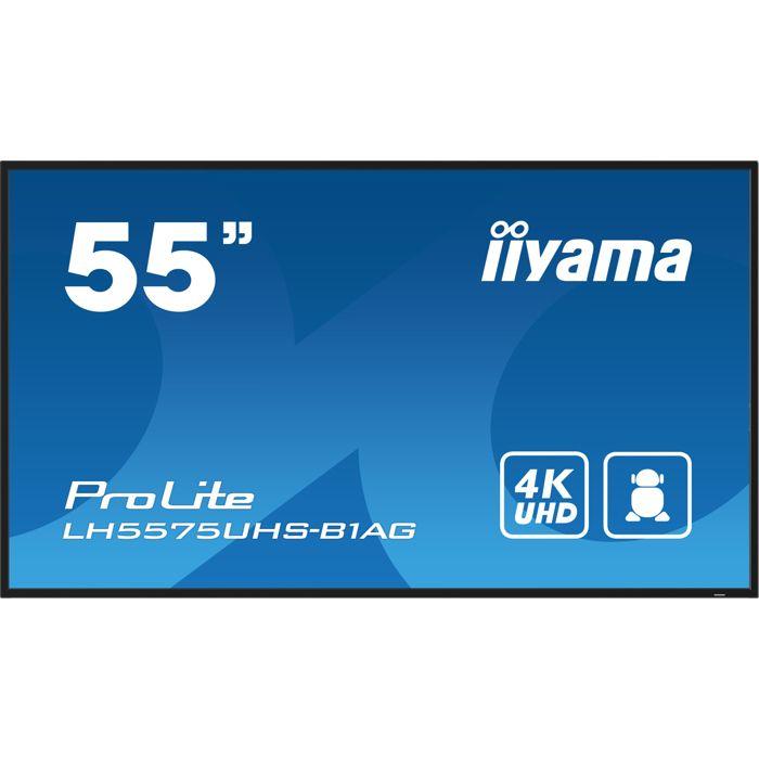 Écran LCD - Iiyama - ProLite LH5575UHS-B1AG - 55 Pouces - 4K - Rétro-éclairé LED