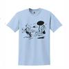 Pulp Fiction Džūls Krazy Kat Unisex gaiši zila T-krekls ASV apaļš kakla izgriezums