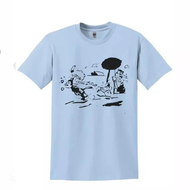 Pulp Fiction Jules Krazy Kat T-shirt Unisex Azzurro Chiaro Girocollo USA