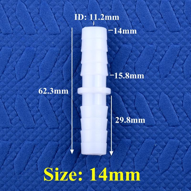 10Pcs/Lot 4~14mm Equal Dia Direct Connectors Food Grade Plastic Hose Joints Aquarium Tank Adapter Air Pump Hose Pagoda Joint Water Pipe Fittings