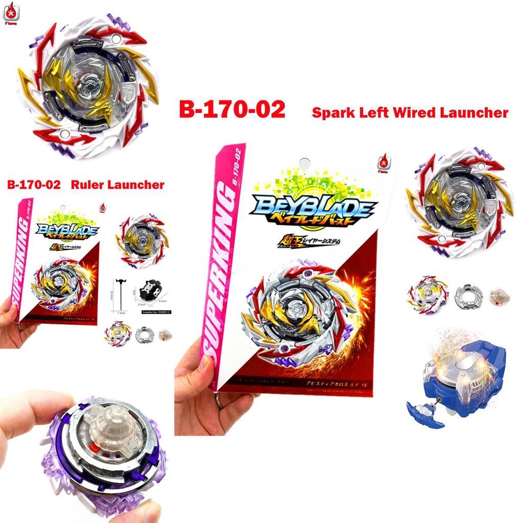 Superking Burst Beyblade B170 02 Abyss Diabolos 5 Fusion 1s Launcher Spark