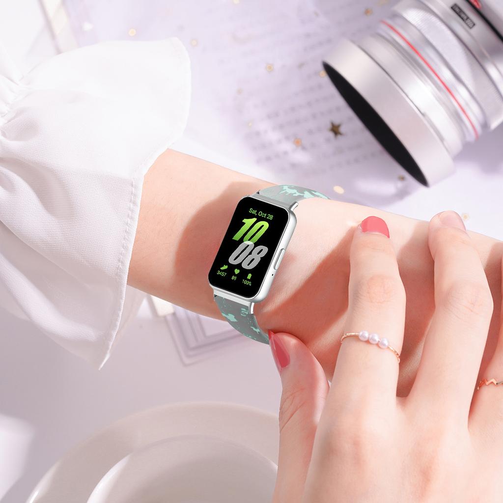 Grawerowany silikonowy pasek do Samsung Galaxy Fit 3 Miękka opaska na nadgarstek z TPU do inteligentnego zegarka Samsung Galaxy Fit 3 Pasek do zegarka