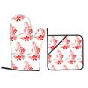 Hinano Tahiti Oven Mitts and Pot Holder Sets of 2 for Baking Kitchen Cooking Grilling Resistant Non-Slip Gloves