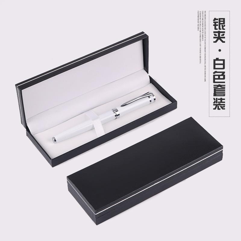 Svart Presentask Metallpenna Gelpenna Kulspetspenna Signaturpenna Presentask Herrars Affärsgåva