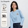 La Chapelle Women's Bear Print Pure Cotton Long Sleeve T-Shirt