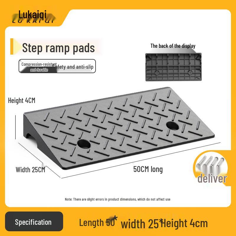 

Rubber Road Curb Ramp: Threshold Pad & Speed Bump