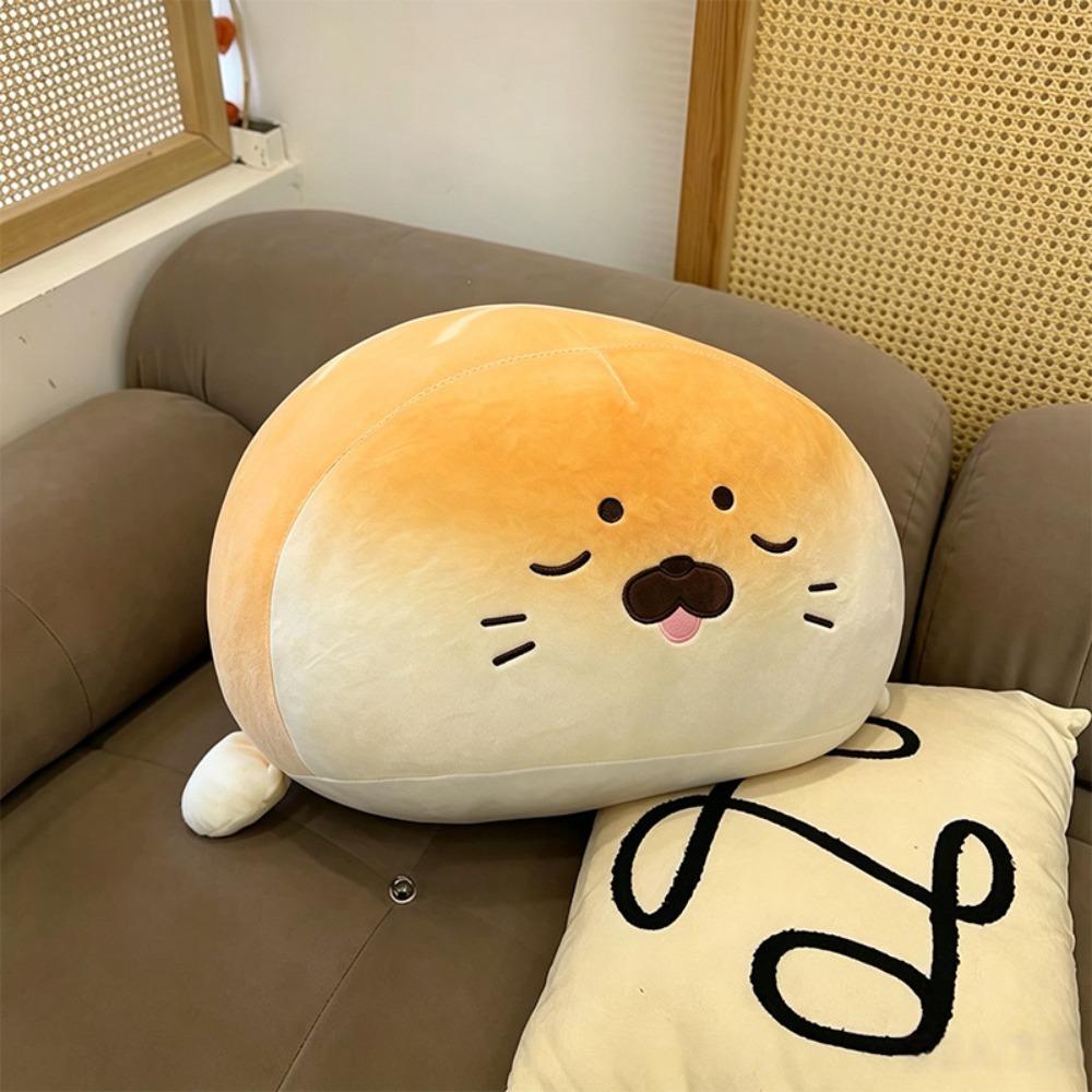 Soft Bread Seal  Doll Very Soft Marine Animal Plush Toy Back Cushion Bread Seal Plush Toy  Sofa Bed
