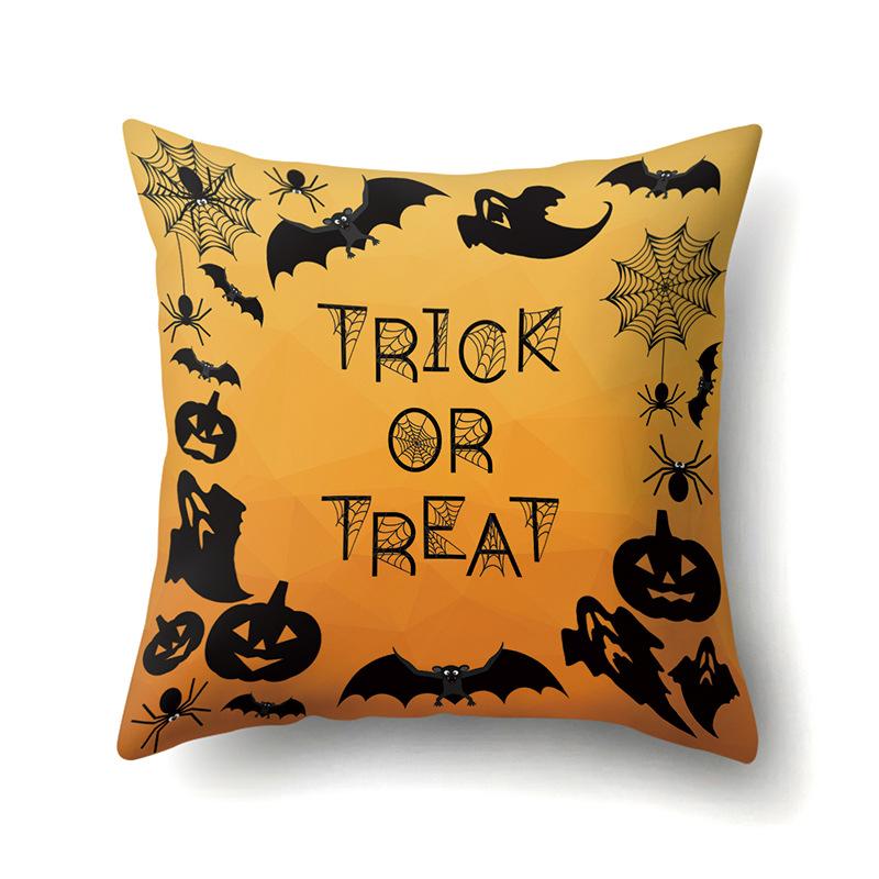 Halloween Pillowcase Car Waist Pillow Pumpkin Sofa Cushion Cover Office Home Living Room Pillowcase