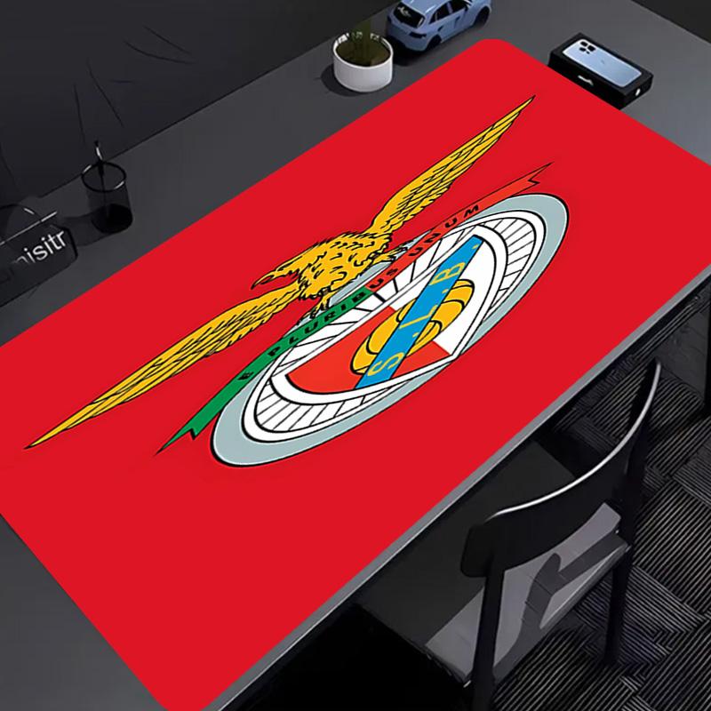 Sport Lisboa e Benfica Mouse Pad - Kaymaz Kauçuk Taban, İş, Oyun, Ofis ve Ev Kullanımı İçin Pürüzsüz Yüzey, Masaüstü Mouse Pad