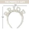 Bride to be Pearl crown Headband Bach Bachelorette hen Party Bridal Shower wedding engagement rehearsal dinner Decoration Gift
