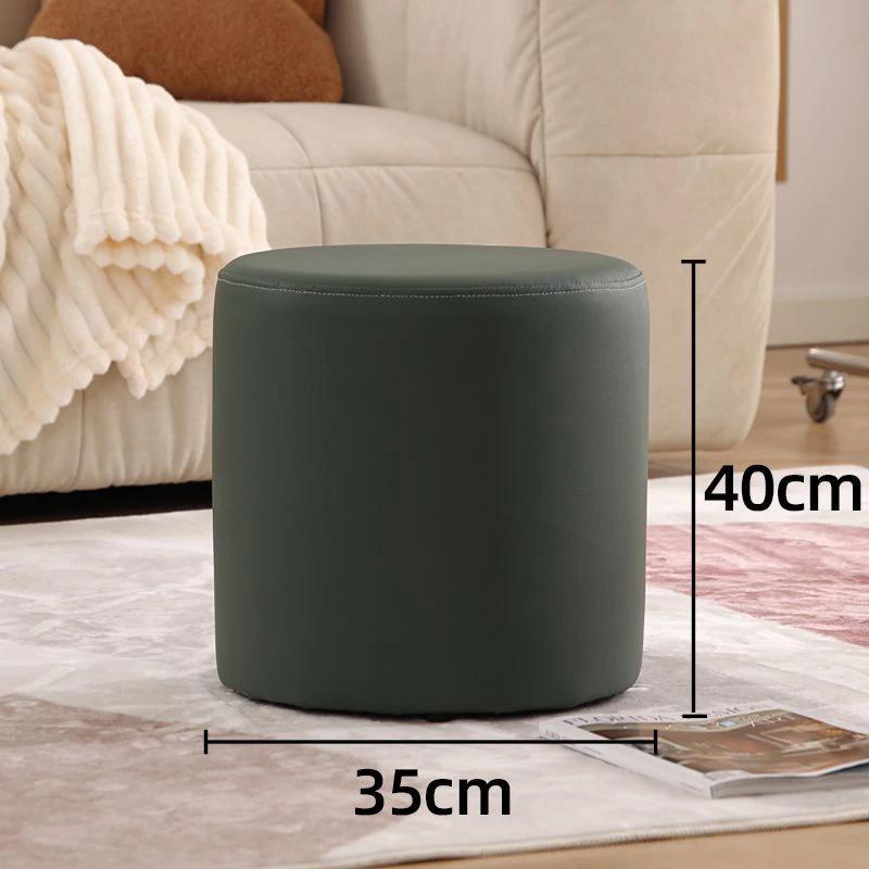 Wooden Ottomans Living Room Nordic Vanity Stool Modern Low Step Stools Office Decorative Ottoman Pouf Aesthetic Room Furnitures