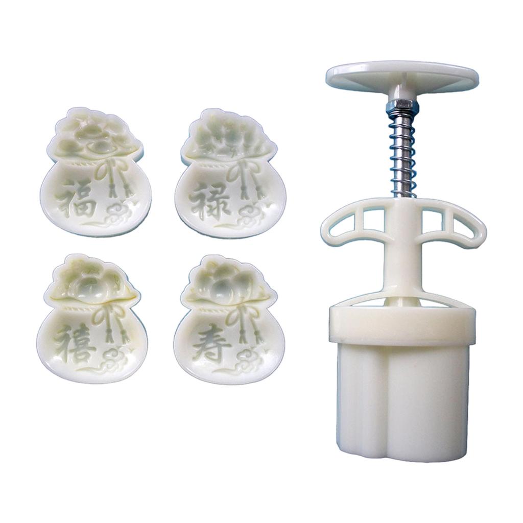 Professional 50g 75g Mooncakes Maker Mould Set 2/4Pcs Effective Plastic Baking Utensils For Cakes Pastries And Snacks