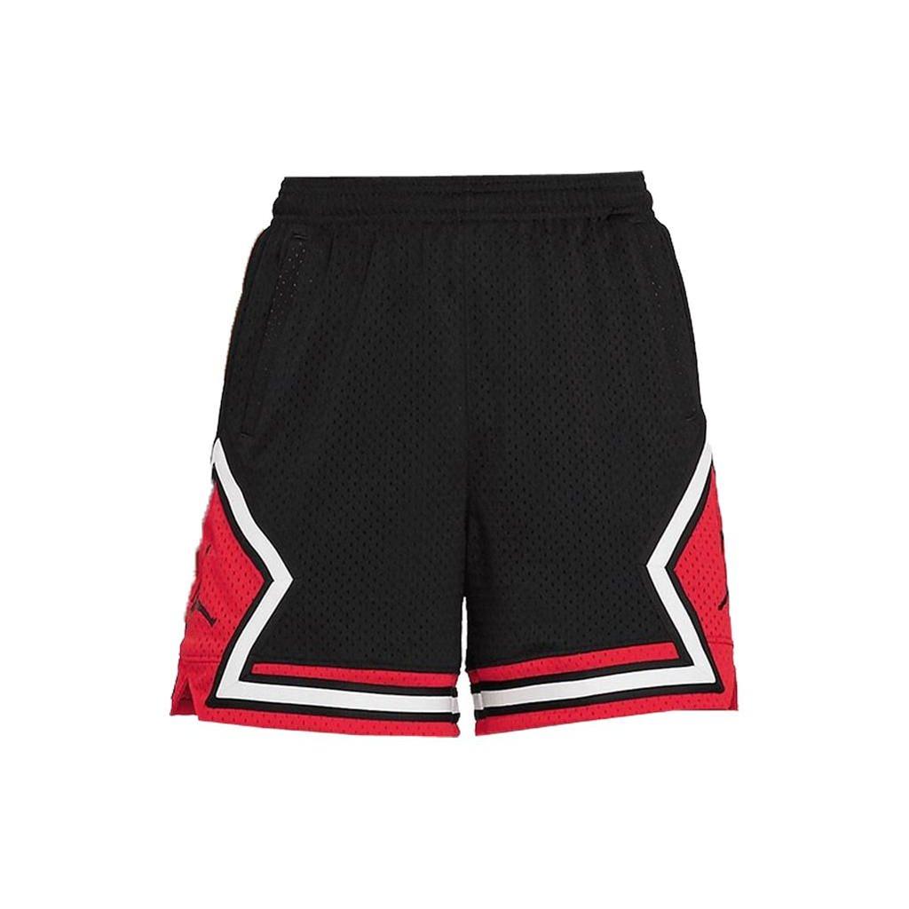 Jordan Color Block Logo Print Elastic Waist Straight Shorts Women Shorts Black DD0288-010
