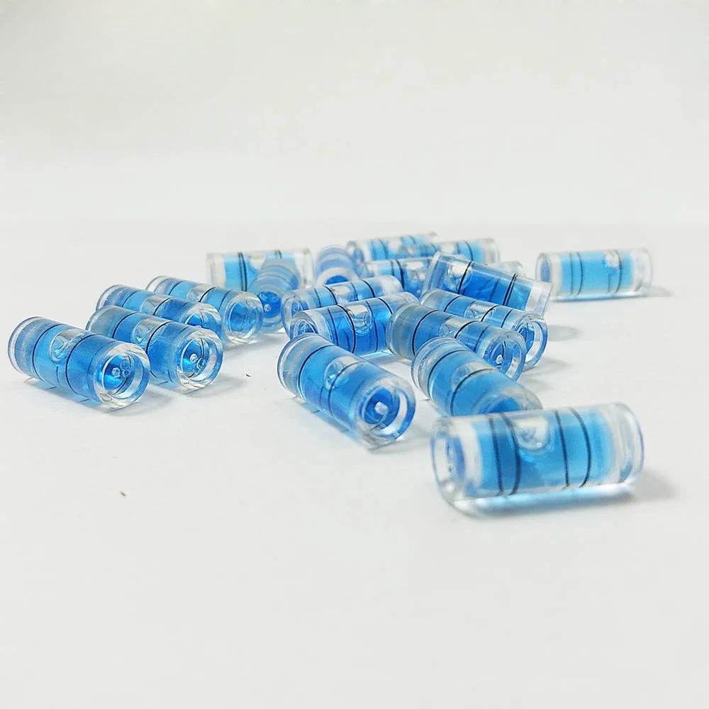 20 STÜCK Zylindrische Kunststoff-Blasenwasserwaagen-Libellen brutto 7*16mm