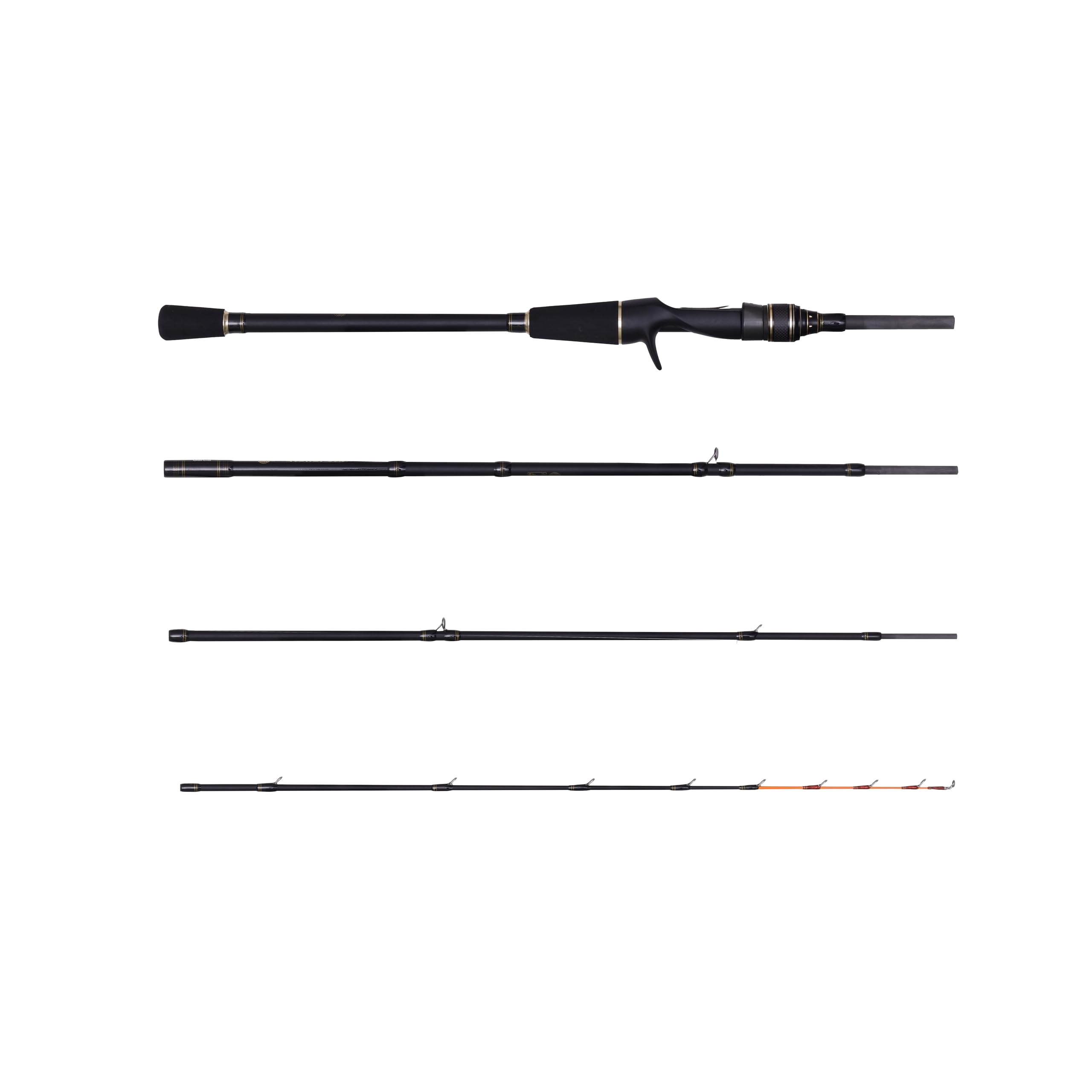 

AbuGarcia Kurofune KLTC-73/195M-light gomoku 73 tip action mobile 4 piece rod train travel чёрный