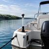 IP65 Marine Rear Light with Deck Base Bracket, 12 Inch Boat Stern Navigation Light, Clear Ribbed Lens and 12V LED Lamp for Pontoons Replacement Use