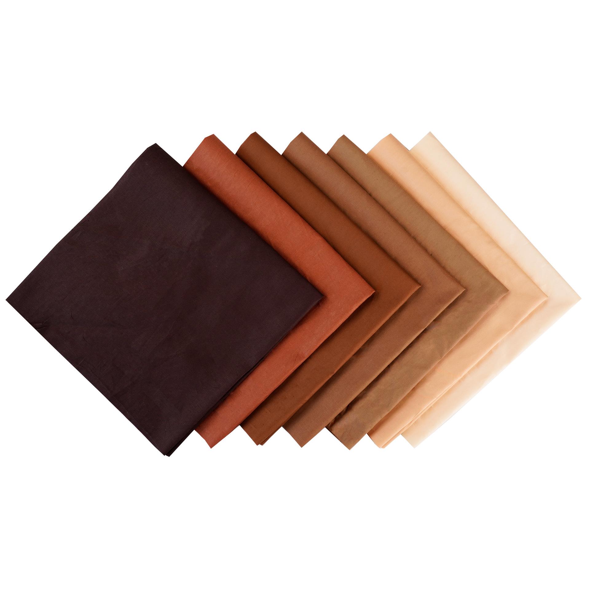 

Комплект из 7-цветной хлопковой ткани для пэчворка ручной работы - однотонные и узорчатые узоры из саржи