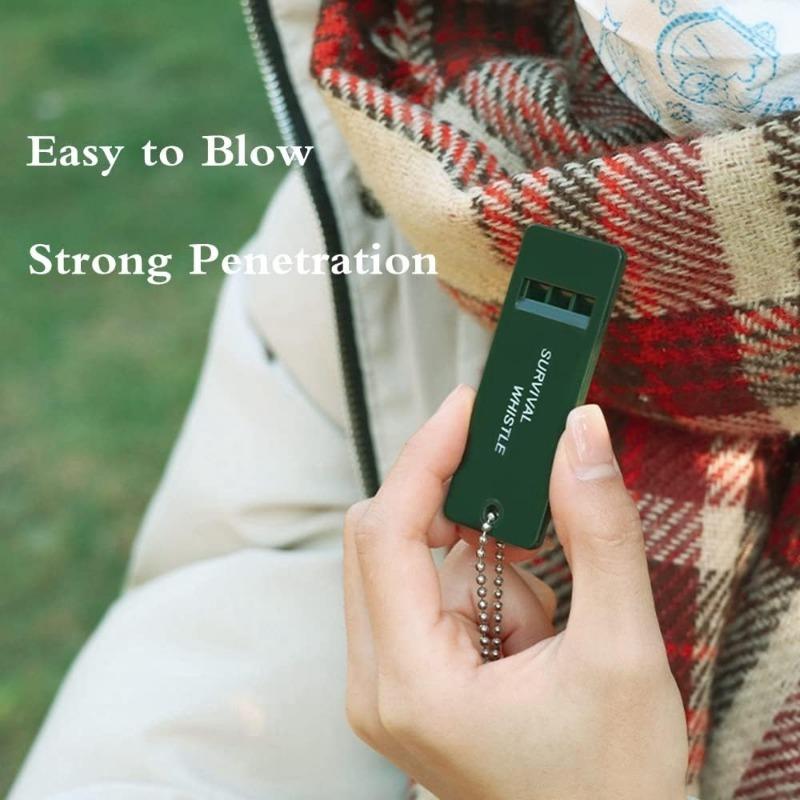 Tri-band Outdoor Survival Whistle,Perfect Camping & Emergency Whistle for Backpacking,Outdoor Camping Hiking, Boating, Hunting, Kids Rescue Signaling