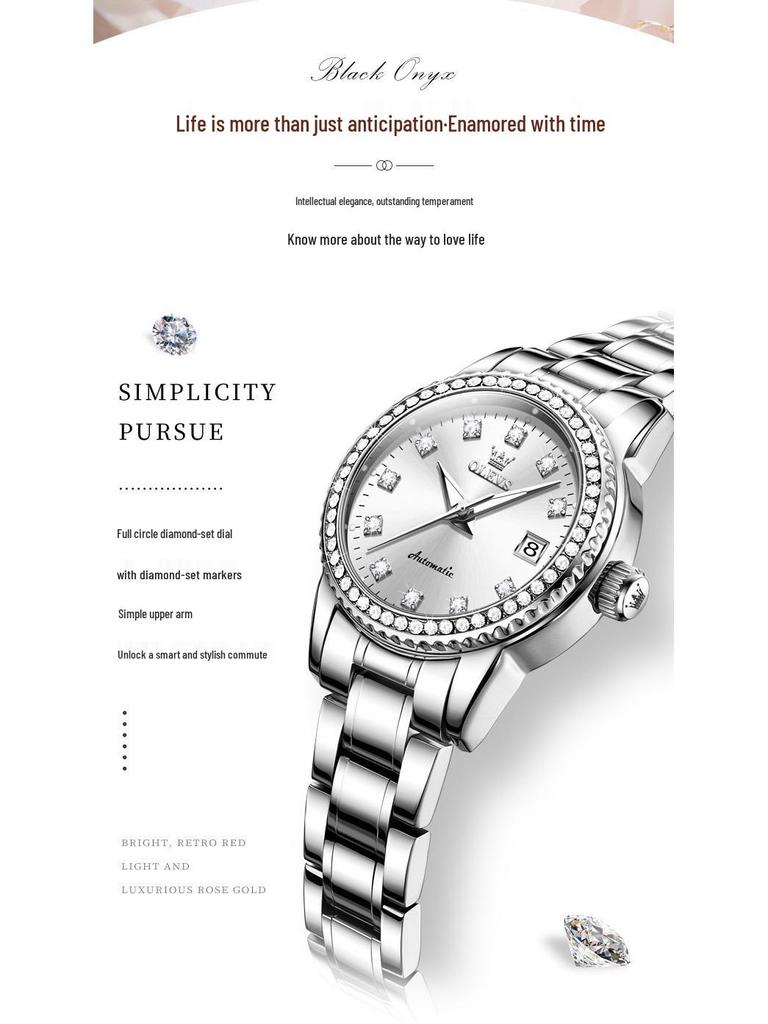 Montre Mécanique Tendance pour Femmes Oulisi - Style de Niche à la Mode