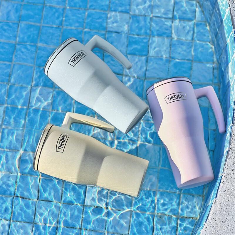 Thermos 880ml Large Capacity Insulated Water Bottle with Straw