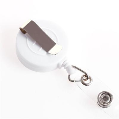 Name Tag Belt Clip Retractable Badge Reels ID Lanyard Nylon Rope Easy-to-pull Buckle Keychain Flat ID Cards Holder Hospital Use