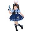 Summer Zootopia Judy Bunny Police Princess Lolita Dress for Little Girls