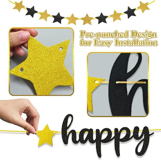 Happy New Year Decoration Banner 2026, Happy New Years Banners, New Years Sign NYE Banner for 2026 New Year Eve Party Supplies