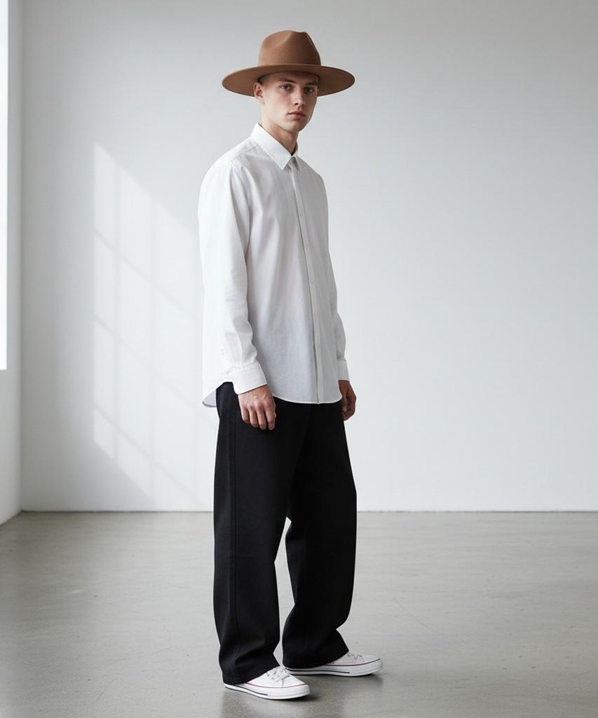 Yunibeosyeolkemiseuteuli Gold Metal Logo Y Wool Fedora Camel Metal Fedora