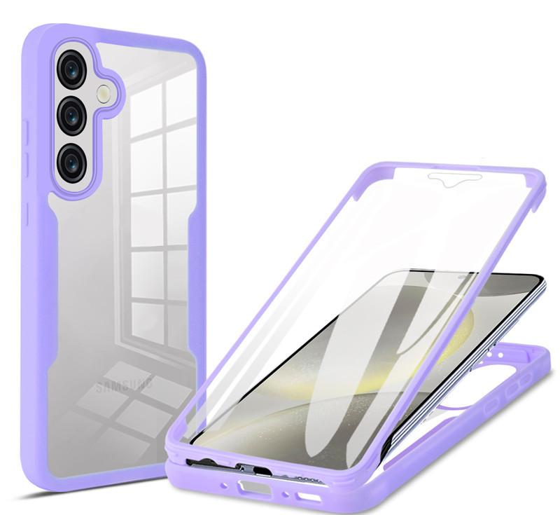 Coque Transparente Intégrale 360 Pour Samsung Galaxy A07 A17 A37 A57 5G Antichoc TPU PC Transparent Avec Protection d'Écran