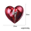 Valentine's Day Romantic Rhinestone Heart Brooches for Women Pearl Love Pins Banquet Party Backpack Gifts Jewelry Accessories
