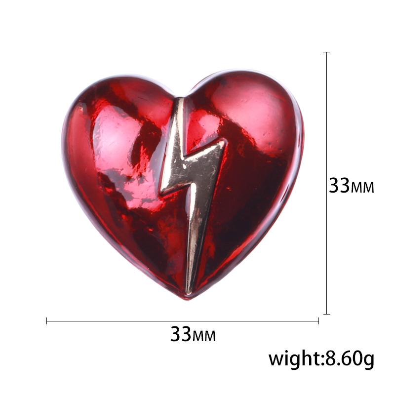 Valentine's Day Romantic Rhinestone Heart Brooches for Women Pearl Love Pins Banquet Party Backpack Gifts Jewelry Accessories