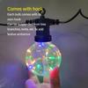 LED Ball String Lights 10LEDs G50 Copper Wire Bulb Colorful Die Casting Lamp Head Waterproof Outdoor Decorative Lights   13.1ft
