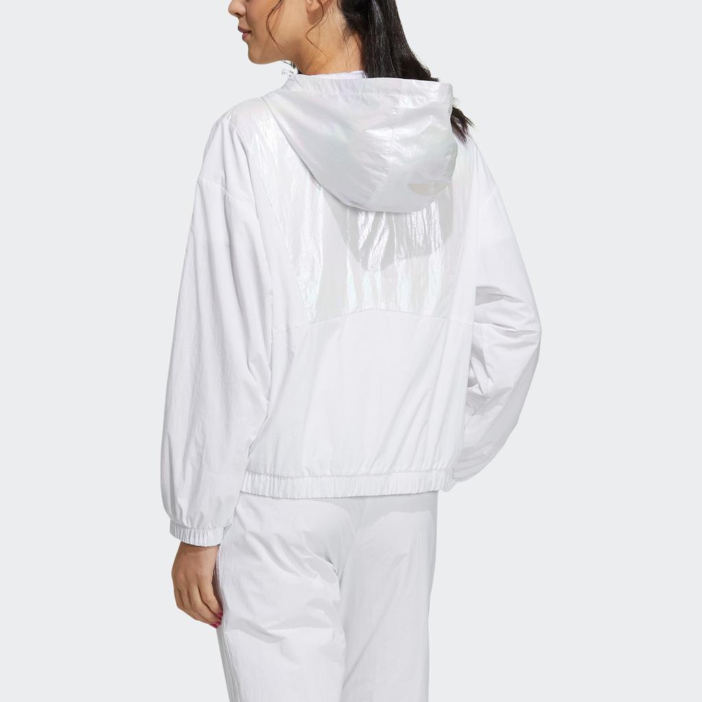 adidas Neo W Hype Wb 2 Ležérna športová bunda s kapucňou Dámska bunda Biela GP5408