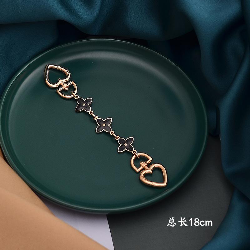Bag Extension Chain Pearl Metal Accessories Love Buckle With One Shoulder Mahjong Armpit China-Chic Style