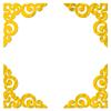 Adesivo Specchio Acrilico 3D Wallsticker 4 Pezzi Specchio Autoadesivo Dorato Adesivo Decorazione Angolo Mobile Decorazione Mobili