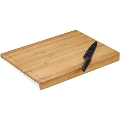 Cutting Board - Relaxdays - Bamboo - Multifunctional - Juice Catcher