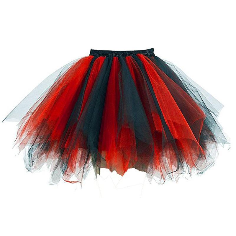Falda de Tul para Mujer para Halloween Falda de Tul Falda de Tul para Fiesta Falda de Tul de Colores Falda Tutú de Tul con Capas Esponjosa
