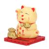   Cat Waving Arm Vivid Lovely Chinese Cat Solar Fortune Cat Statue Decoration for Decorating Front Desk Car Business Openings