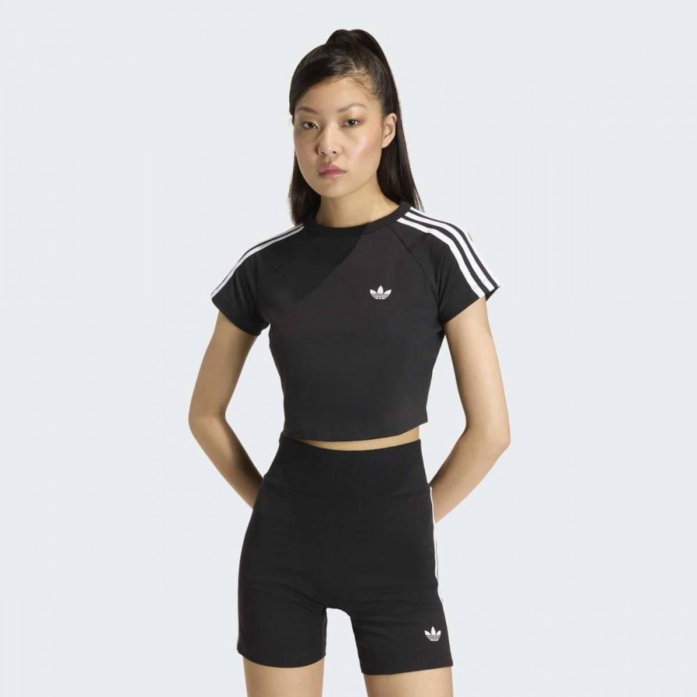 AdidaS Women S Daily Short Sleeve Tee Kg3700 Three Stripe Baby ShortS Sleeve AXS